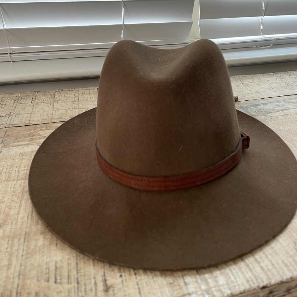 Rag & Bone floppy Brim Fedora. Wool with leather band. Small